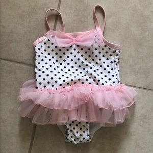 Baby girl 6-9M polka dot bathing suit